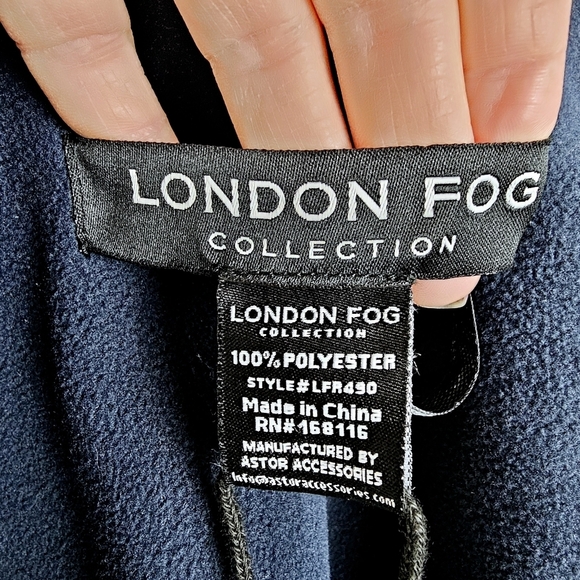 London Fog Colorblock Fringe Fleece Poncho NWT - Picture 5 of 11